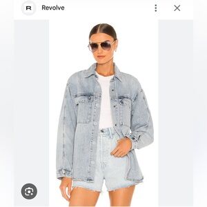 Pistola Light Denim Jean Jacket size small